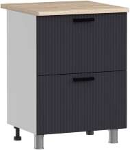 МК Аленушка Н2Я 600 Лотос Сталь,скоба антрацит (со столешницей) МК Аленушка Н2Я 600 Лотос Сталь,скоба антрацит (со столешницей)