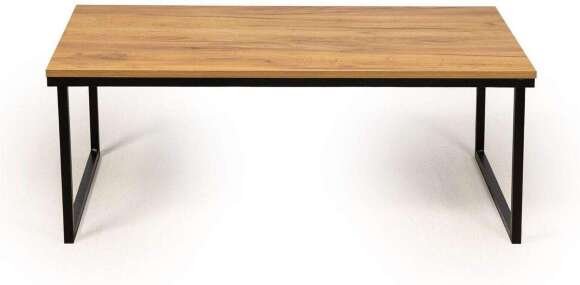 Стол журнальный Ланс Макси Дуб крафт золотой / Черный