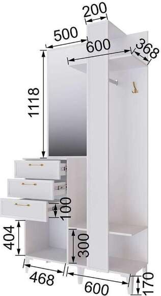 Центральная секция Толедо ТЦС-30, Белый Центральная секция Толедо ТЦС-30, Белый