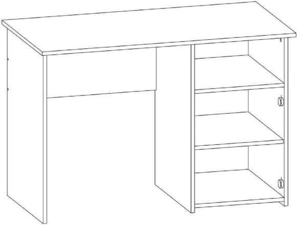 Интел-4 стол компьютерный Бодега светлый Интел-4 стол компьютерный Бодега светлый