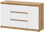 Комод комбинированный Денвер, Дуб золотой, Белый