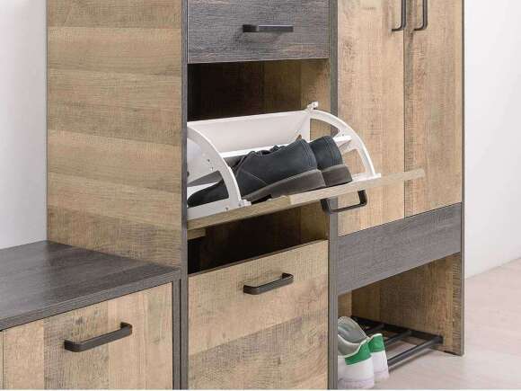 Трувор тумба для обуви 13.241.06 Дуб Гранж Песочный/Интра