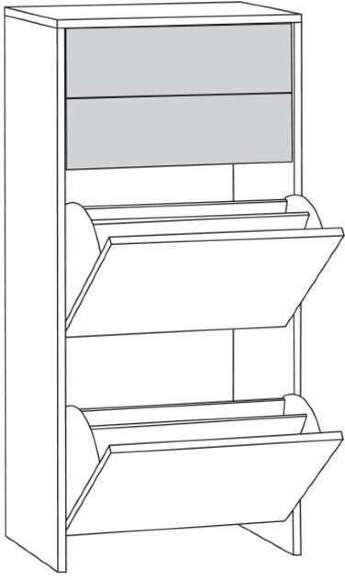 Трувор тумба для обуви 13.241.06 Дуб Гранж Песочный/Интра