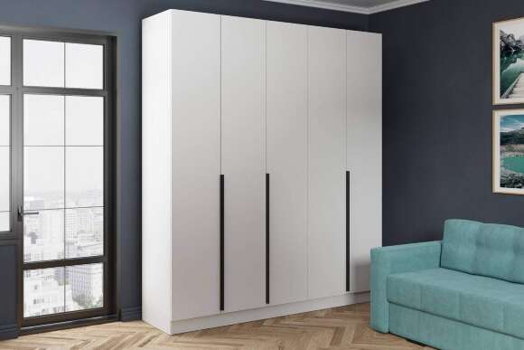 Распашной шкаф Мадрид 2.0, Белый Распашной шкаф Мадрид 2.0, Белый