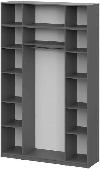 ШК 5 шкаф 1600 + антресоль / Графит