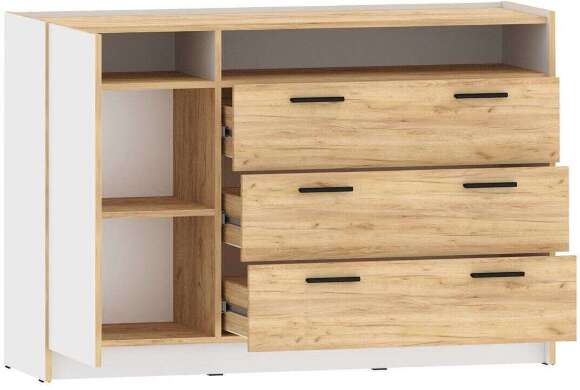 Спальня Оттавия 1 Белый/Дуб золотой Спальня Оттавия 1 Белый/Дуб золотой