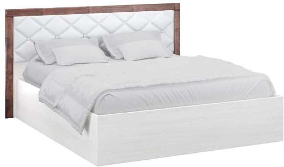 Кровать 160х200  Мадлен с настилом из ЛДСП (ТЭКС) Ясень Анкор светлый