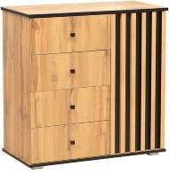 Комод Либерти 51.05, Дуб Вотан, Черный