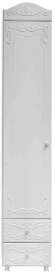Шкаф-пенал 1дв. (гл.560) с ящиками Италия ИТ-35 белое дерево