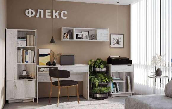 Стеллаж Флекс 25 Дуб Шавиниган Стеллаж Флекс 25 Дуб Шавиниган