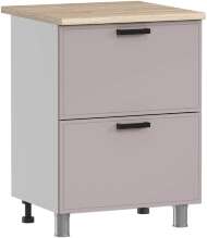 МК Аленушка Н2Я 600 Магнолия Кашемир,скоба черный (со столешницей) МК Аленушка Н2Я 600 Магнолия Кашемир,скоба черный (со столешницей)