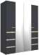 Шкаф 4-х створчатый Анона 8, антрацит