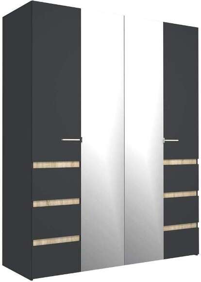 Шкаф 4-х створчатый Анона 8, антрацит