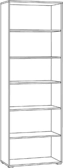 Шкаф-витрина 16.394.02 Остин Белый шагрень, Дуб Золотой CRAFT