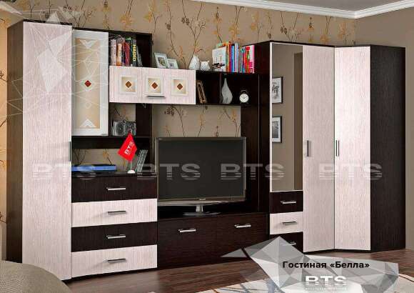 Шкаф 2-х дверный «Белла» БТС