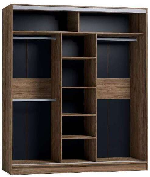 Шкаф-купе Strike 1800 без зеркал Глазов-мебель (Дуб табачный Craft)