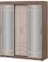Шкаф-купе Фортуна, ясень шимо темный/ясень шимо светлый