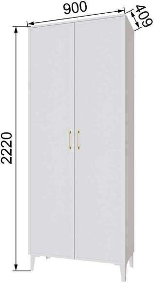 Шкаф 2-х створчатый Толедо ТШ-30, Белый Шкаф 2-х створчатый Толедо ТШ-30, Белый