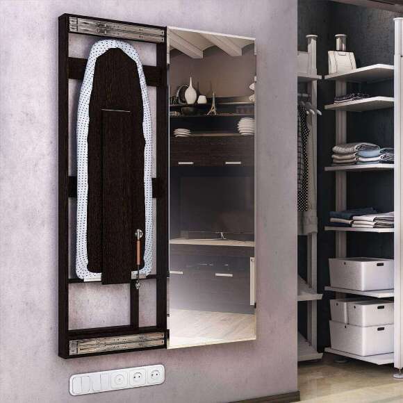 Гладильная доска Смарт БТС с зеркалом (Венге)