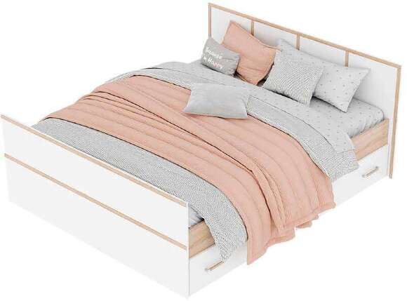 Кровать 160х200 с ящиками Сакура (БТС) с проложками из ДСП