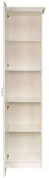 Ливерпуль Шкаф - пенал Белый/Ясень ваниль