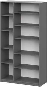 Шкаф распашной с наполнением (9 полок) ШК 5 (1200), Графит