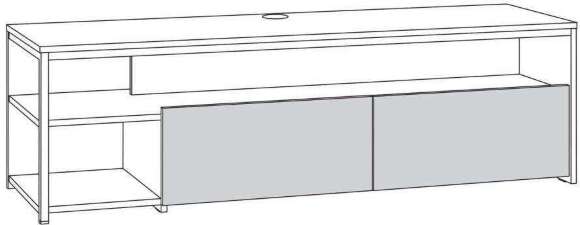 Трувор тумба под ТВ 13.70 Дуб Гранж Песочный/Интра