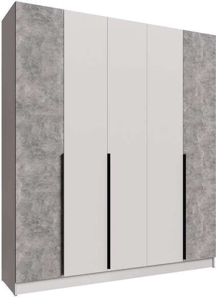 Распашной шкаф Мадрид 2.0, Белый, Ателье светлое Распашной шкаф Мадрид 2.0, Белый, Ателье светлое