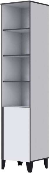 Амара Пенал открытый белый/серый графит