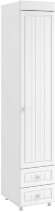Шкаф-пенал 1дв. (гл.560) с ящиками Монако МН-35 белое дерево