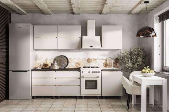 Готовая кухня Берген Лайт 2.0 м, без столешницы Готовая кухня Берген Лайт 2.0 м, без столешницы