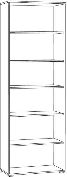 Шкаф-витрина 16.394.02 Остин Серый Графит, Дуб Золотой