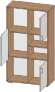 Дастин Стеллаж Дуб Крафт золотой / Белая Аляска Дастин Стеллаж Дуб Крафт золотой / Белая Аляска