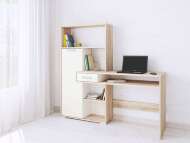 Стол компьютерный Квартет-8, дуб сонома/белый Стол компьютерный Квартет-8, дуб сонома/белый