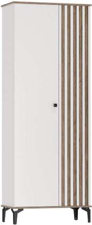 Шкаф для одежды 51.01 Либерти опора h=150мм Белый / Дуб Каньон