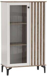 Шкаф комбинированный 51.03 Либерти опора h=150мм Белый / Дуб Каньон