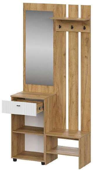 Вешалка 1 Милан (SV-Мебель) Белый Вешалка 1 Милан (SV-Мебель) Белый