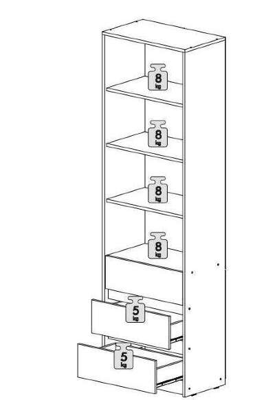 Стеллаж Айден СТЛ06-600 Белый Стеллаж Айден СТЛ06-600 Белый