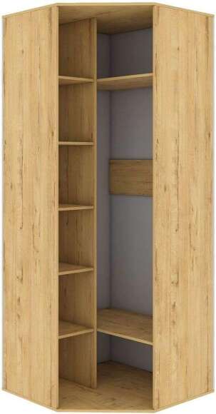 Бруно Шкаф угловой Дуб Вотан / Серый графит