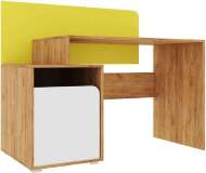 Дастин Стол письменный Дуб Крафт золотой / Белая Аляска / Желтый шафран