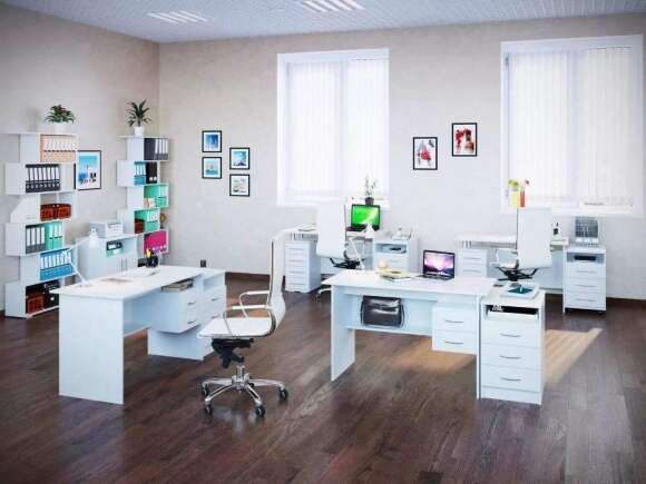 Письменный стол СПМ-07.1 Белый Письменный стол СПМ-07.1 Белый