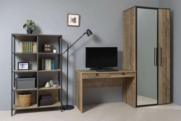 Стол компьютерный Трувор 12.69, Дуб Гранж Песочный, Интра Стол компьютерный Трувор 12.69, Дуб Гранж Песочный, Интра