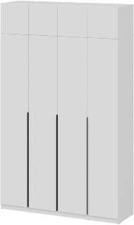 Шкаф с антресолью (9 полок + штанга) ШК 5 (1600), Белый Шкаф с антресолью (9 полок + штанга) ШК 5 (1600), Белый