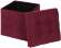 Пуф складной велюр Бордовый