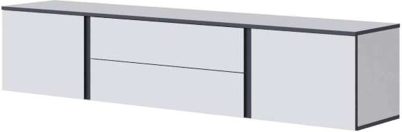 Амара Тумба ТВ белый/серый графит