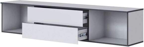 Амара Тумба ТВ белый/серый графит