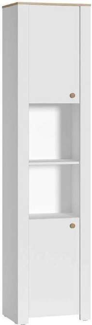 Шкаф торцевой Джастин 16.306, Белый шагрень