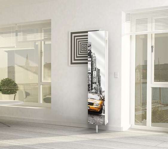 Поворотный шкаф Shelf.On Зум Шелф Арт с рисунком на зеркале Такси art.5493 Поворотный шкаф Shelf.On Зум Шелф Арт с рисунком на зеркале Такси art.5493