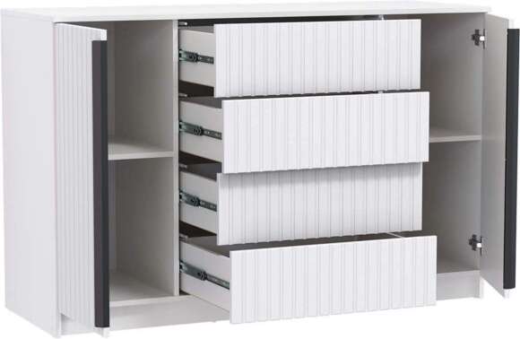 Брандо комод 67.11 МДФ Белый Брандо комод 67.11 МДФ Белый