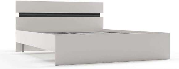 Сити 73 кровать с орт. основанием Белая Аляска / Черный Сити 73 кровать с орт. основанием Белая Аляска / Черный